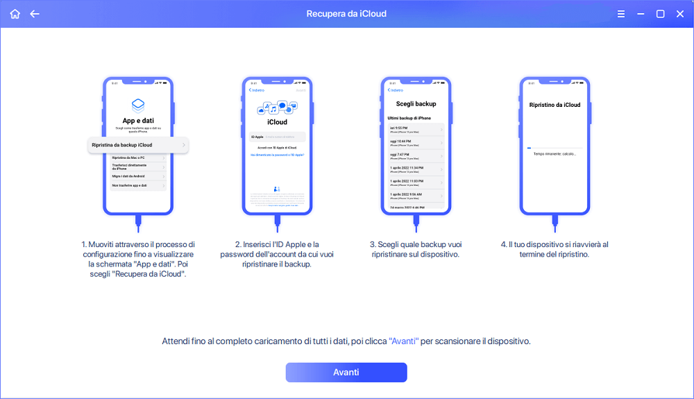 recuperare dati da iCloud4