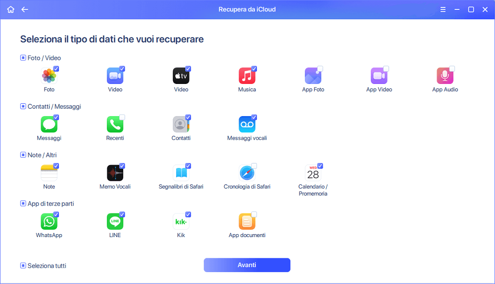 recuperare dati da iCloud5