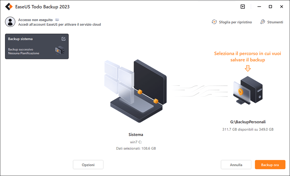 backup della posta di Outlook passaggio 5