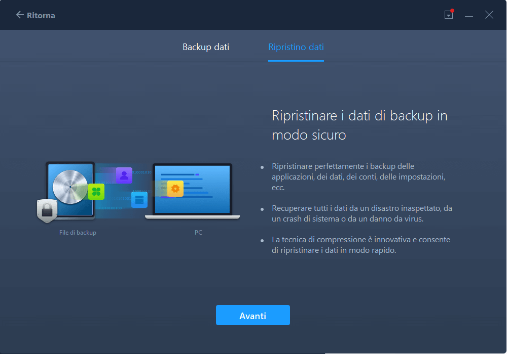 Trasferire file da PC a PC senza rete - Passaggio 1